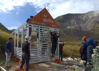 Resmikan Mushola Tertinggi di Sumatra Barat: Material Diangkut Dengan Berjalan Kaki