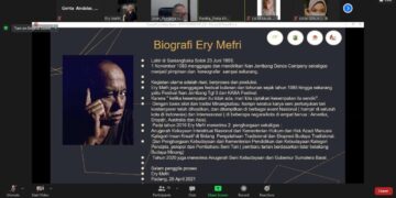 Workshop Koreografi yang diadakan oleh UKS Unand via Zoom Meeting pada Kamis (29/4/2021).