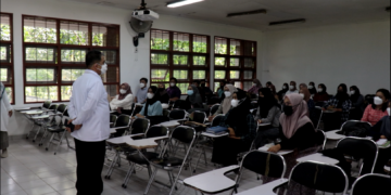 Kondisi Pembelajaran Tatap Muka di Universitas Andalas pada Senin (01/11/2021)  (Genta Andalas/ Riski Wahyudi)