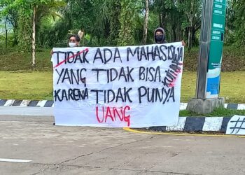 Suarakan Nasib Mahasiswa Tidak Lolos KIP-K, AMPU Gelar Aksi Protes