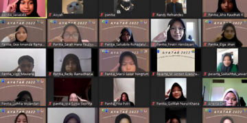 Foto bersama Webinar Deteksi Dini Depresi oleh Avisena Take Care (Avatar)  2022 Fakultas Keperawatan Universitas Andalas, Sabtu (16/4/2022).