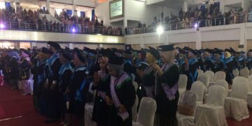 Wisuda Periode II Universitas Andalas di Auditorium Unand, Sabtu (28/5/2022)