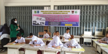 kegiatan kaderisasi tim anti-bulliying di Sekolah Dasar (SD), Selasa (28/6/2022). (Genta Andalas/Dok. Pribadi)