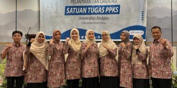 Pelantikan dan orientasi Satgas PPKS Unand. (Dok. Pribadi)