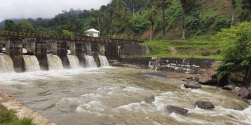 Bendungan Unand, lokasi kejadian satu orang mahasiswa Unand tenggelam, Minggu (2/10/2022) (Genta Andalas/Aisyah Lutfi)