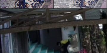 Cuplikan rekaman CCTV Masjid Nurul Ilmi yang merekam gerak-gerik pelaku dalam melakukan aksi pencurian, Rabu (26/10/2022). (Genta Andalas/Fatiza Khaira)