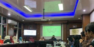 Workshop edukasi kesehatan mental di Ruang Sidang Fakultas Ilmu Sosial dan Politik pada Kamis, (24/11/2022) (Genta Andalas/Kerina Jefani)