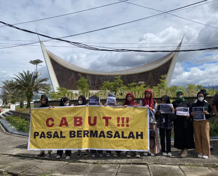 AJI Kota Padang dan Pers Mahasiswa Tolak Pasal yang Berpotensi Ancam Kebebasan Pers