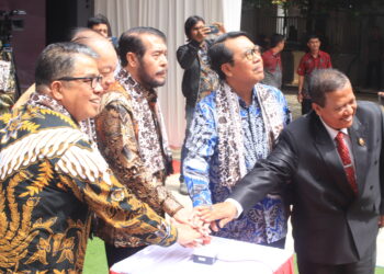 Potret Peresmian Tahir Foundation Building Fakultas Hukum Universitas Andalas