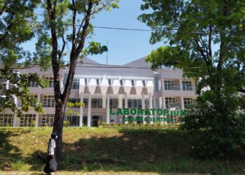 Laboratorium sentral Unand untuk kepentingan praktikum mahasiswa telah selesai dibangun, Jumat (17/2/2023). (Genta Andalas/Putri Salsabila Eryadi)