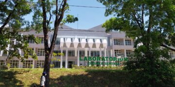 Laboratorium sentral Unand untuk kepentingan praktikum mahasiswa telah selesai dibangun, Jumat (17/2/2023). (Genta Andalas/Putri Salsabila Eryadi)