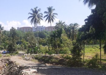 Tempat pembangunan jembatan penghubung Limau Manis - Unand yang berlokasi di belakang RS Unand, Selasa (11/4/2023). (Genta Andalas/Asa Alvino Wendra)