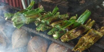 Lompong sagu sebagai jajanan tradisional yang sudah mulai langka (Genta Andalas/Dok. Pribadi)
