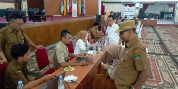 Dinas Kependudukan dan Catatan Capil (Disdukcapil) Sumatera Barat adakan layanan aktivasi identitas kependudukan digital untuk mendukung KTP Digital di Auditorium UNAND, selasa (6/6/2023).
(Dokumen Pribadi)