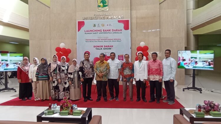 Peresmian Launching Bank Darah di Rumah Sakit UNAND pada Rabu (14/6/2023) (Genta Andalas/Juniverman Yoga)