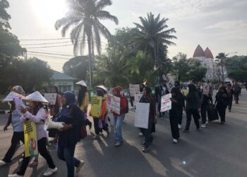 Peringati HAKtP, Jaringan Peduli Perempuan Gelar Aksi Damai