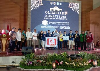 Penutupan acara Pekan Konstitusi pada Jumat (10/11/2023) di Universitas Andalas. (Genta Andalas/ Junivermana Yoga)