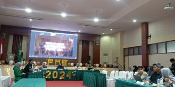 Badan Eksekutif Mahasiswa Fakultas Kedokteran Unand adakan Forum Mahasiswa Berbicara (FMB) di Ruang Aula M. Syarif Fakultas Kedokteran UNAND Kampus Jati pada Minggu (10/3/2024)(Genta Andalas/Junivermana Yoga)
