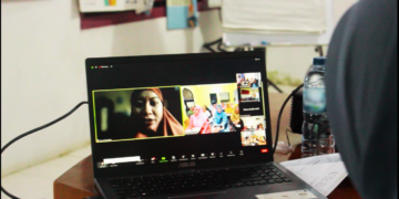 Konsorsium PERMAMPU bersama delapan LSM perempuan anggota PERMAMPU adakan perayaan hari anak sekaligus hari keluarga secara hybrid-Zoom pada Jumat (12/7/2024)